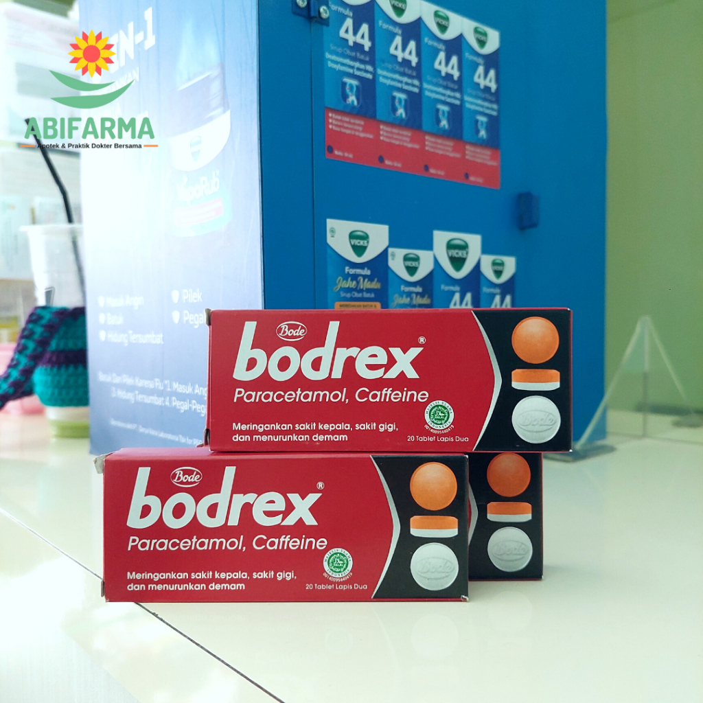 Bodrex Box 20 Tablets / Medicine for Headaches, Toothache, Fever ...