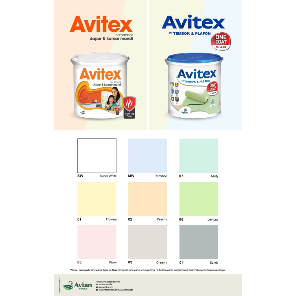 AVITEX ONE COAT WALL & CEILING PAINT 22 KG ONE LAYER CET WALL COATING ...