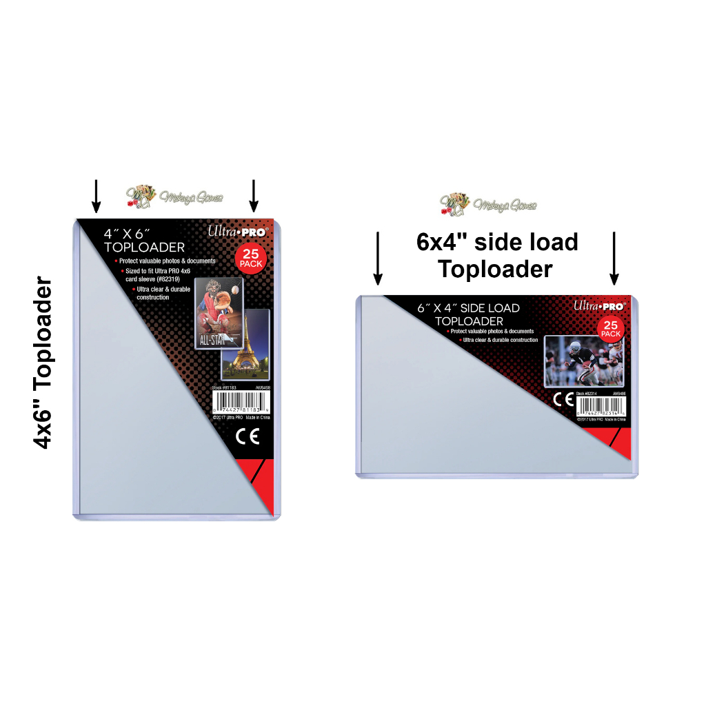 Ultra Pro 4x6" 6x4" Top Side Load Toploader 4R 4x6 Photo KPOP Postcard Casing portrait landscape