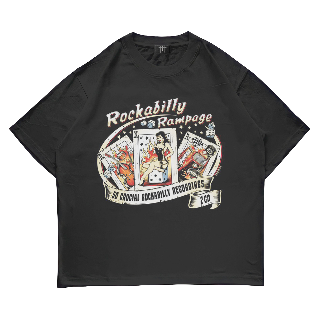 Megablast – ROCKABILLY RAMPAGE VINTAGE OVERSIZE COMBED 24S T-SHIRT ...