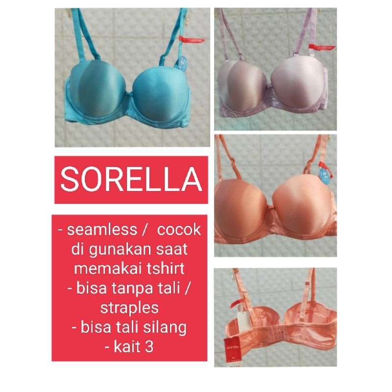 SORELLA Half cup bra | Shopee Philippines