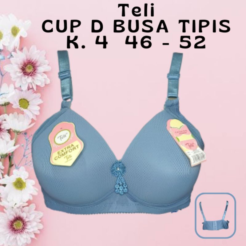 Bh Teli JUMBO BRA CUP D Pore Foam 4-hook | Shopee Philippines