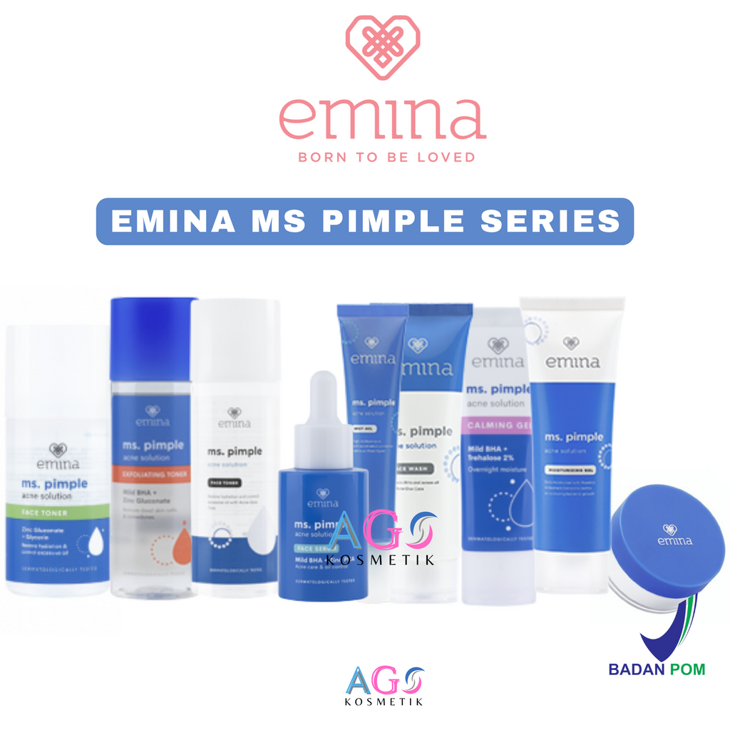 Emina Ms Pimple Acne Solution Series Face Wash Solution Toner