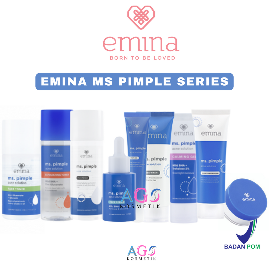 Emina Ms Pimple Acne Solution Series Face Wash Solution Toner ...