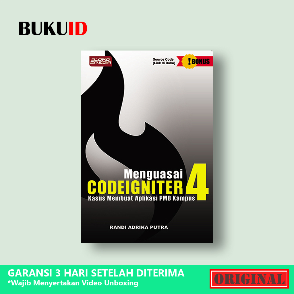 Mastering Codeigniter 4 Book - Case for Creating Campus PMB ...