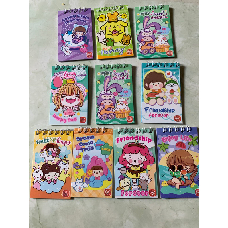 KINAI MINI SPIRAL NOTEBOOK | Mini MEMO | Mini note | Shopee Philippines