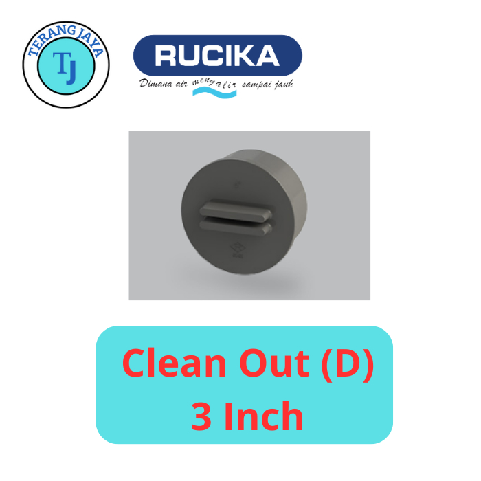 Clean OUT (D) 3 INCH RUCIKA Hubcap DRAT PVC Pipe SEPTIC TANK Cap