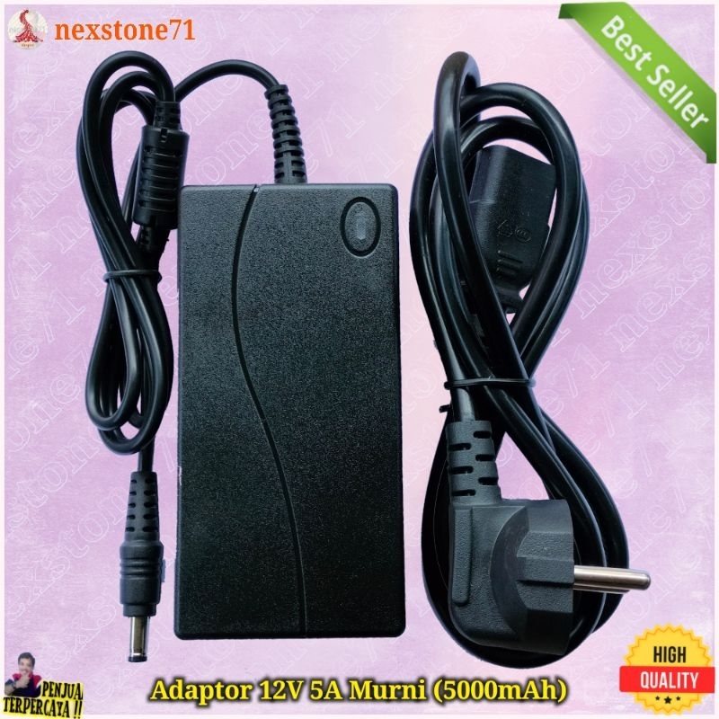 Pure 12V/5A Adapter (5000mAh) | Shopee Philippines