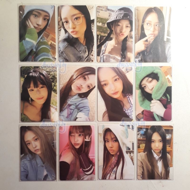 Photocard New Jeans - hanni haerin Hyein Message Card OMG 1st Episode ...