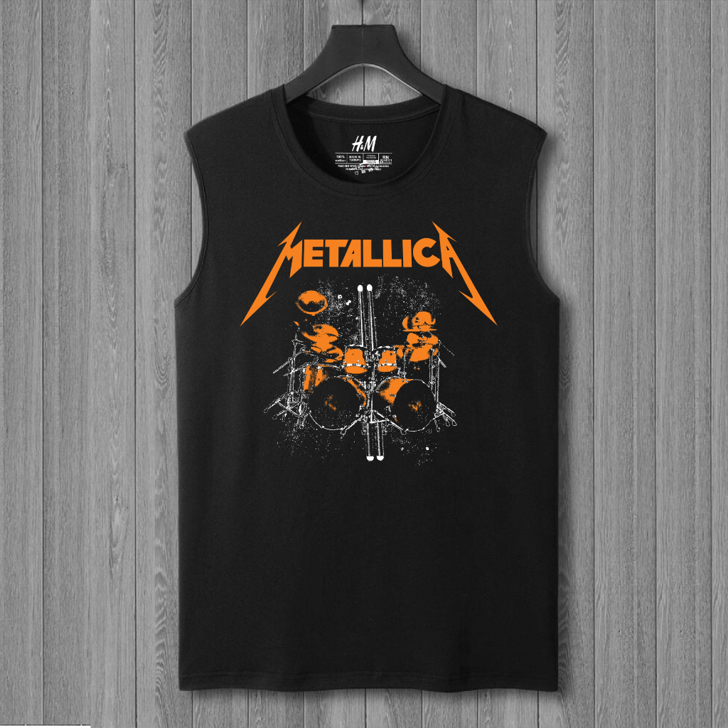 Metallica Sleeveless T Shirt distro T Shirt rock Music band Alternativee metal punk dangdut Coupling pantura Shopee Philippines