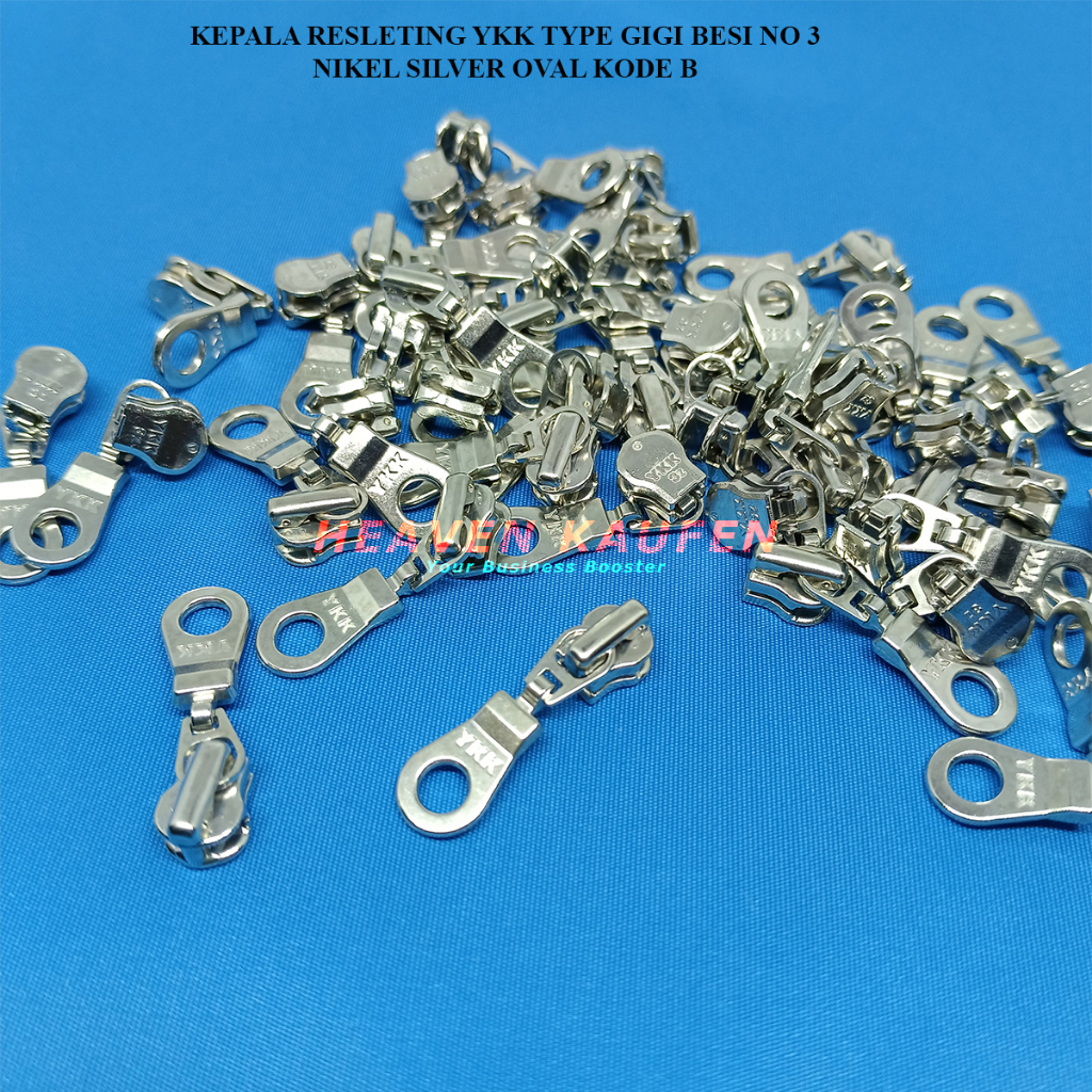 Ykk Zipper Head Zipper Head Type Small Iron Teeth No. 3 Nickel Silver