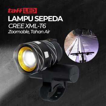 [Taff Storage.ID] TaffLED Rechargeable LED Bicycle Headlight CREE XML ...