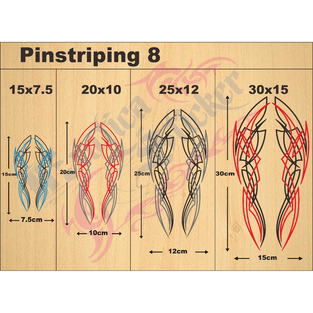 Pinstriping 8 Trim Motorcycle body cutting sticker | Shopee Philippines