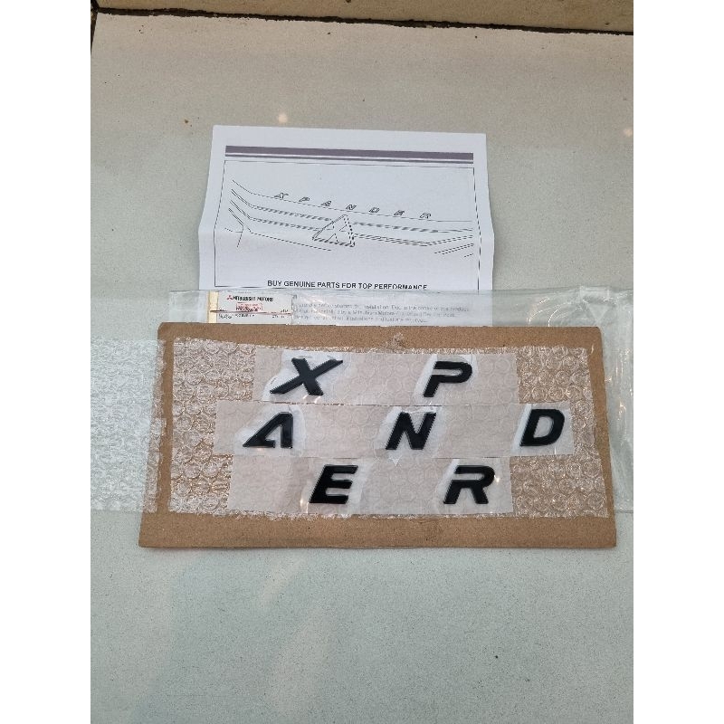 MESIN Xpander Emblem BLACK Engine Hood Logo Mitsubishi Xpander Engine ...