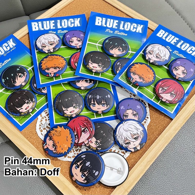Pin Brooch Set Anime Button Blue Lock Bluelock Set Blachira Nagi