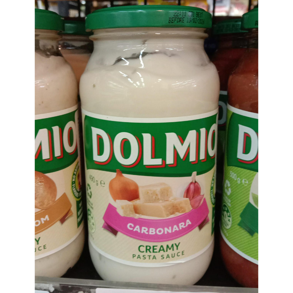 Dolmio carbonara creamy pasta sauce 490g Shopee Philippines
