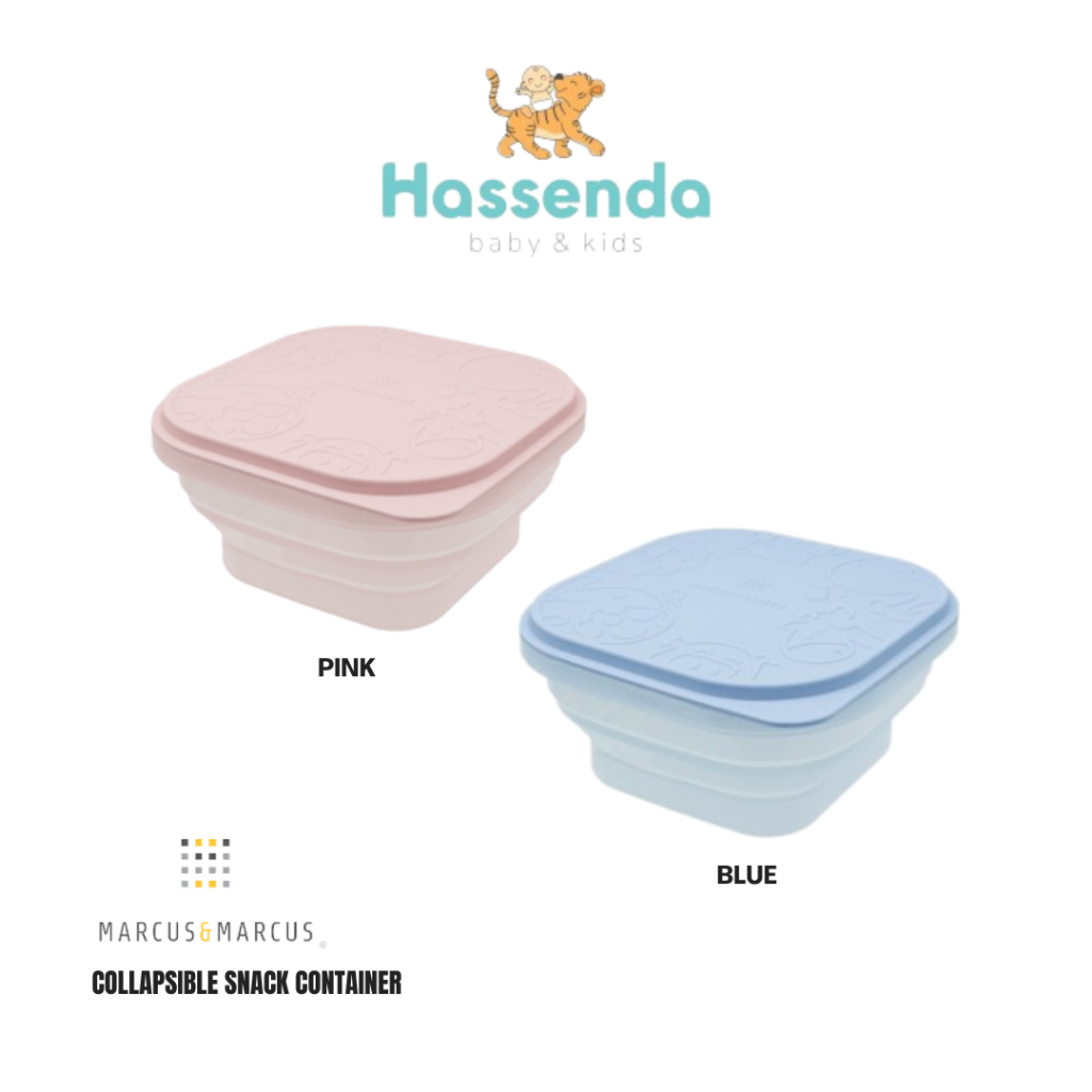 Marcus & Marcus Collapsible Snack Container (Silicone Folding Snack ...