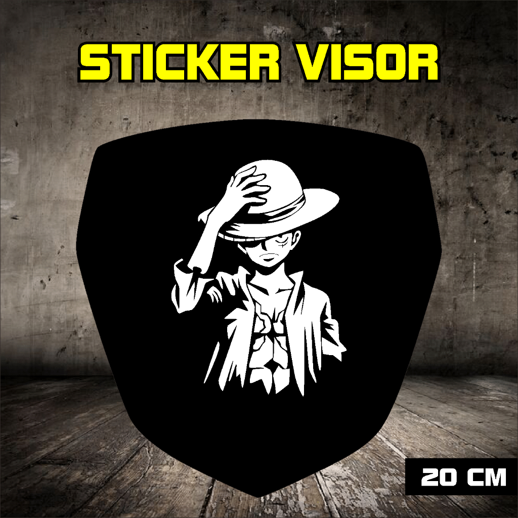 Viral LUFFI MOTORCYCLE VISOR CUTTING STICKER | Shopee Philippines