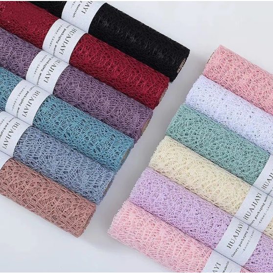 UK 50 x 45 cm Flower Wrapping Paper Boquet Bouquet Net Cloth (NOT ROLL ...