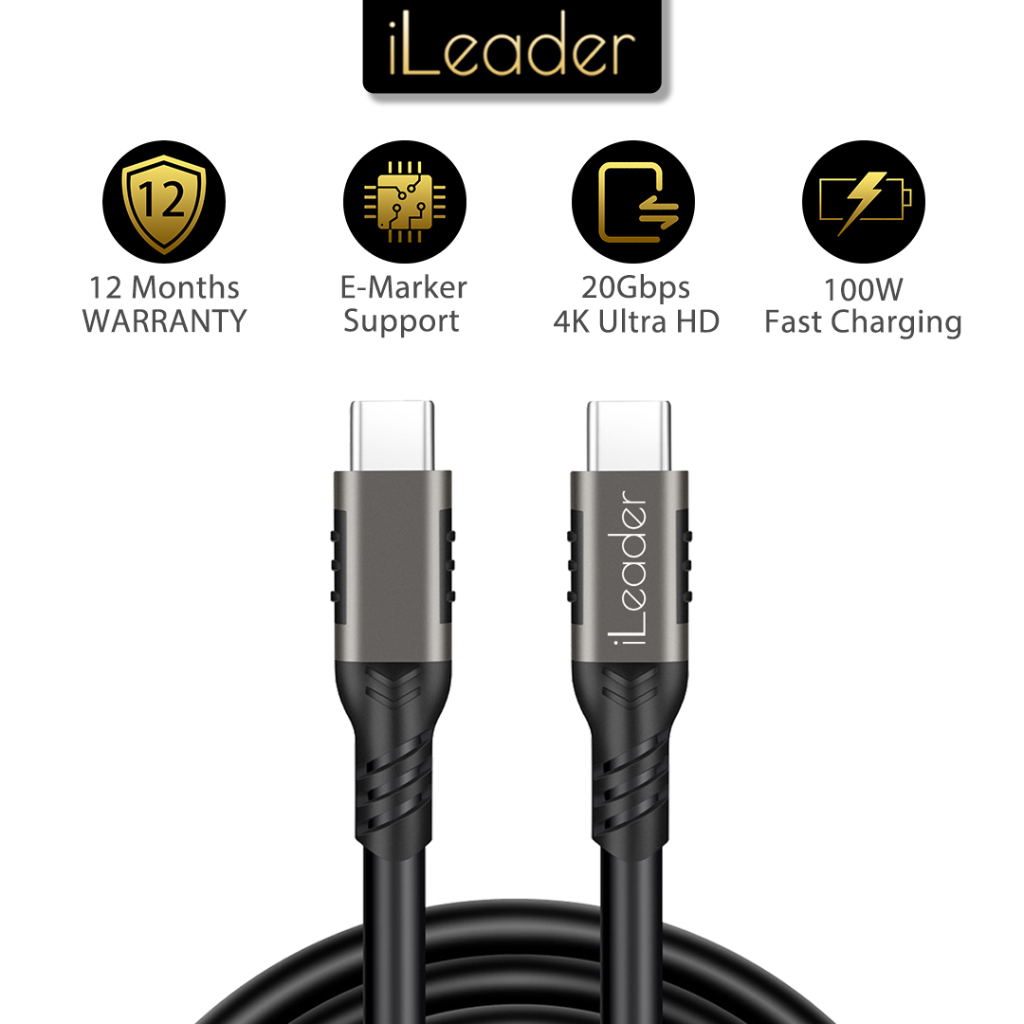 Ileader Type-c To Type-c iPhone To Display Port 4K Ultra HD Video ...