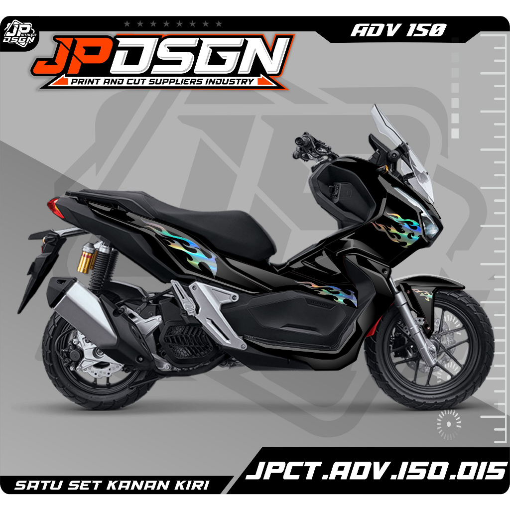 Sticker Cutting Adv 150 Variations Fire Fire Striping Honda Adv Sticker ...