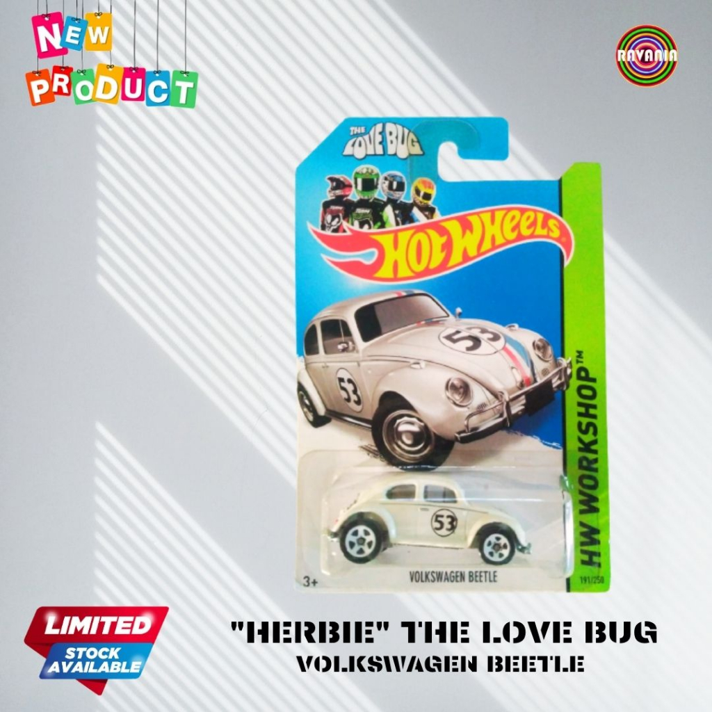 Herbie The Love Bug Volkswagen Beetle Miniature Toy Car Diecast Hot Wheels Shopee Philippines
