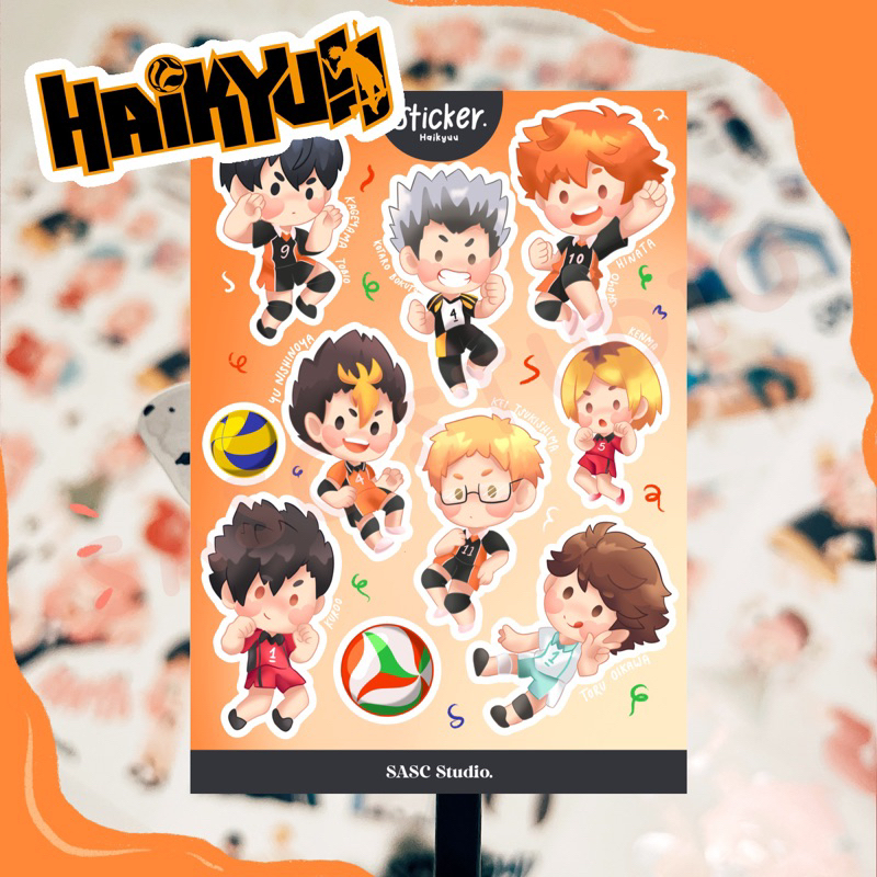 Haikyuu Stickers Decoration Waterproof Sticker Hinata Kageyama