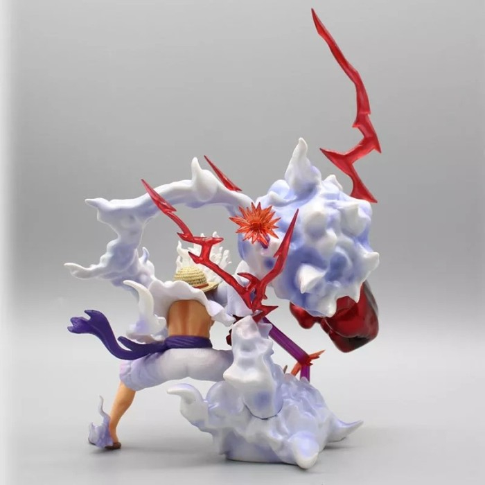 Action Figure One Piece Monkey D Luffy Gear 5 Sun God Nika Battle Ver ...