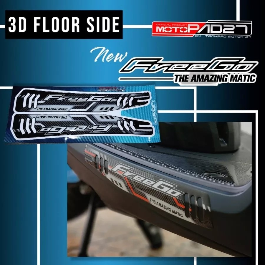 New FREEGO 2023 resin MOTOPAD27 Side Sticker | Shopee Philippines