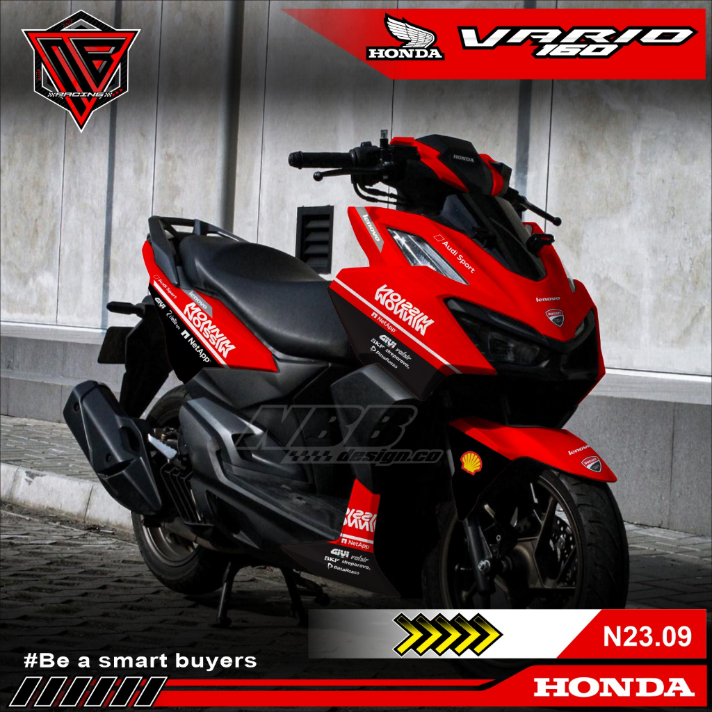 Decal Sticker Honda Click 160 2022 Fullbody Fullblock Motif Simple ...