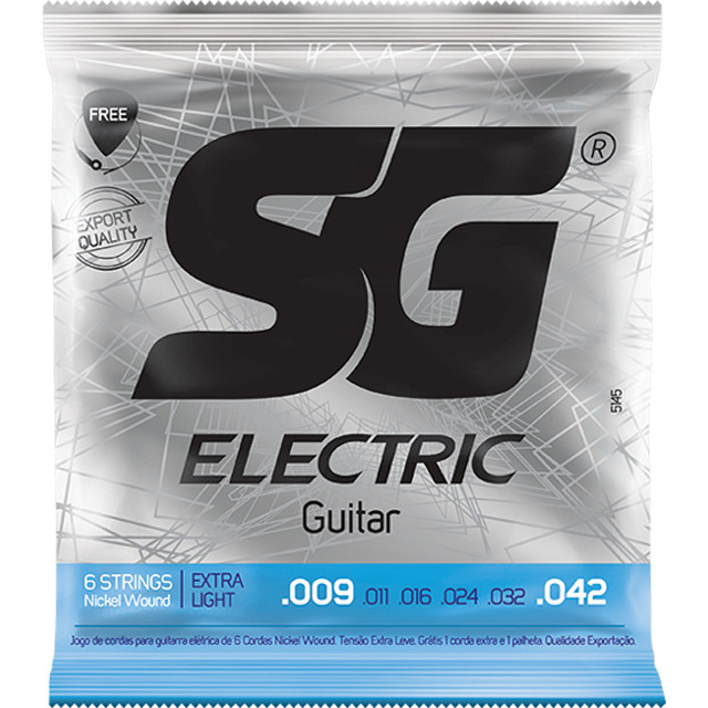 Guitar Strings SG Electrik Guitar Strings 09-042 Original Free Pick ...