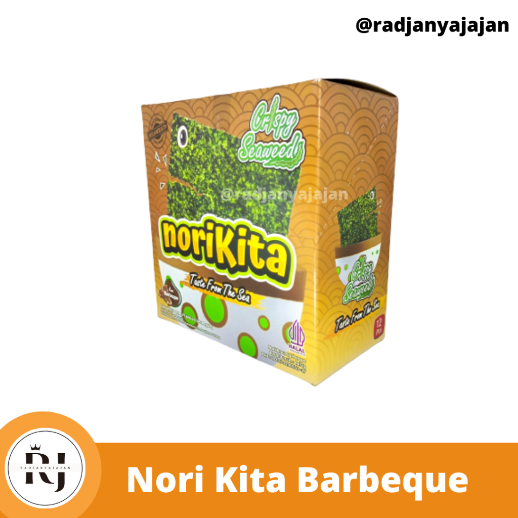 Norikita Seaweed Spicy Flavor 1 Box Contains 12 Pcs| Seaweed | Baked ...