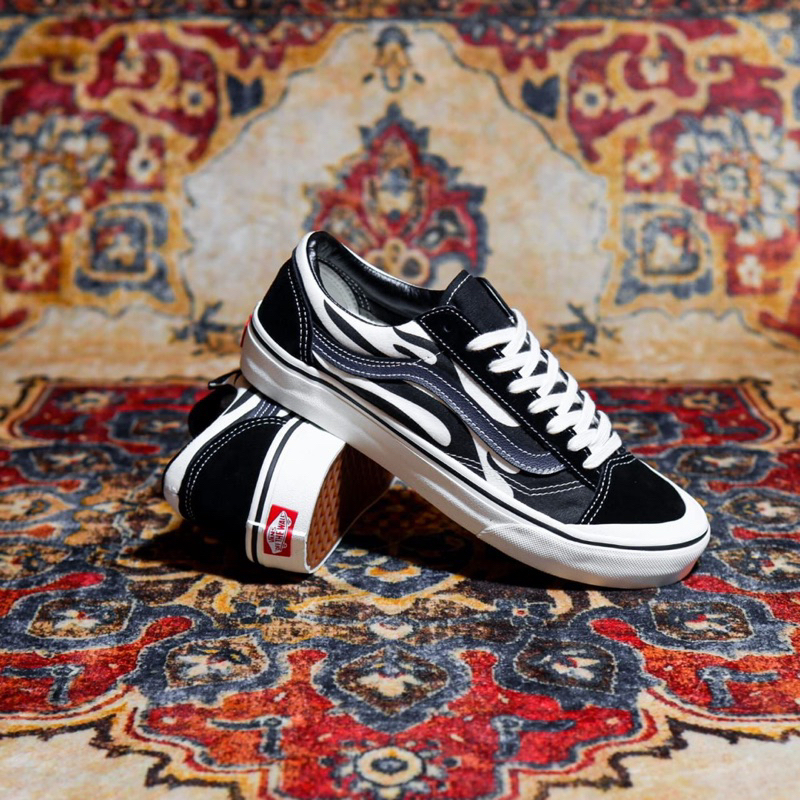 Vans flame style 36 hot sale