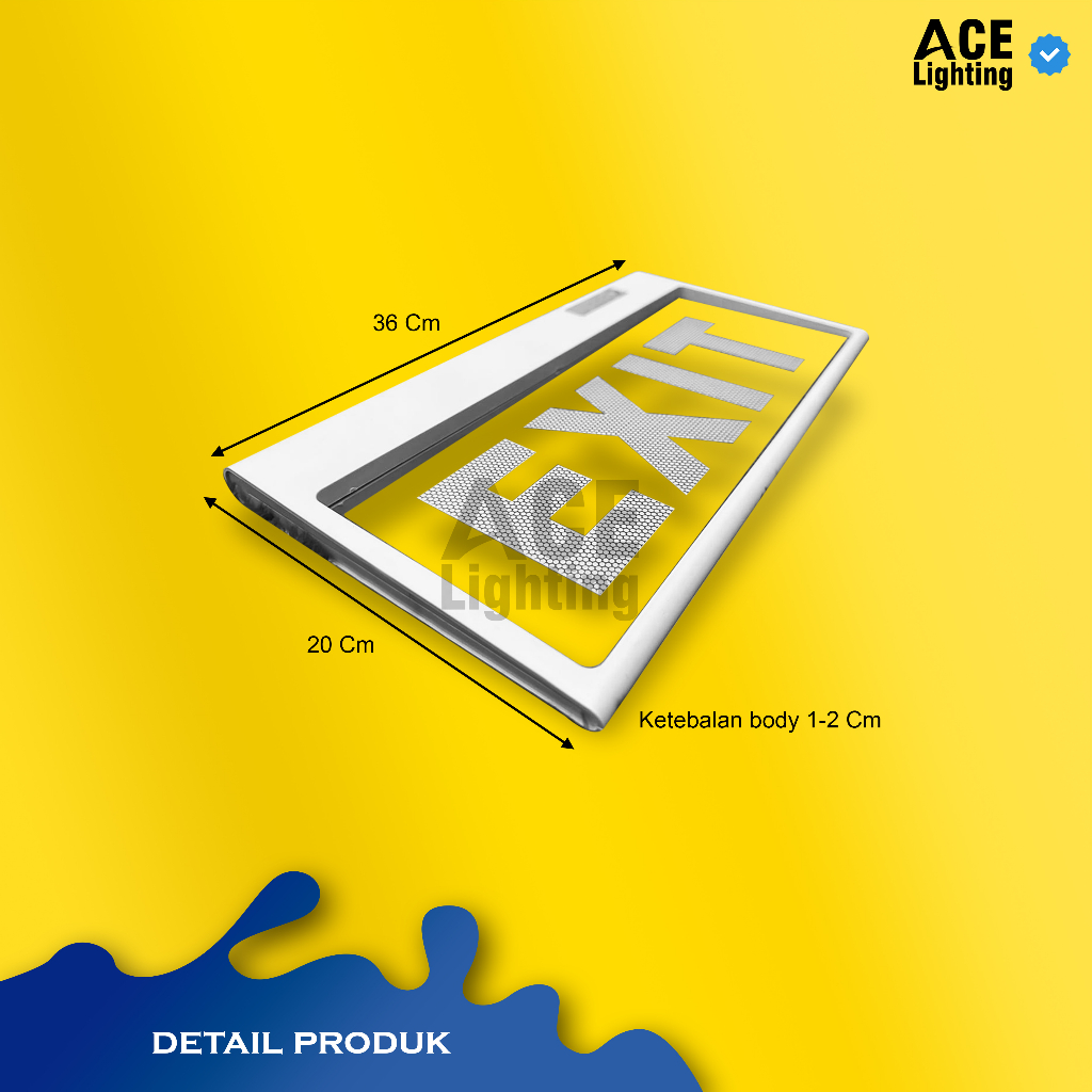 Transparent 2-way LED emergency exit light, emergency exit light ...