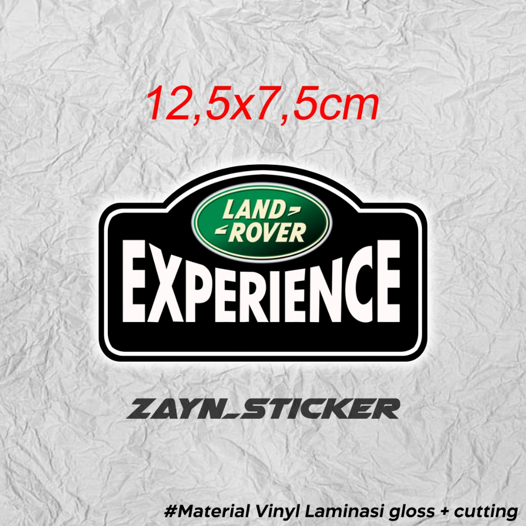 Land ROVER EXPERIENCE STICKER STICKER 12,5X7,5CM | Shopee Philippines