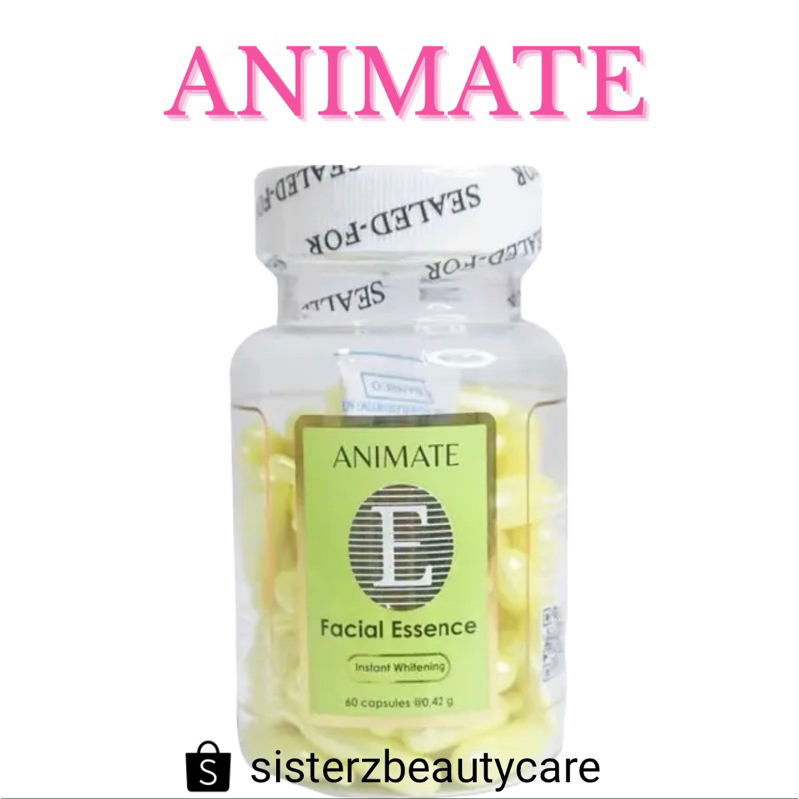 Animate Facial Serum Contents 60 Animate Vitamin E Serum/Facial Essence Shopee Philippines