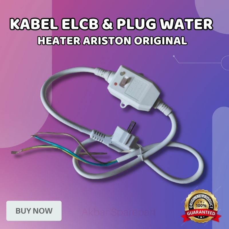 Elcb Cable & Plug Water Heater Wasser Ariston Original Automatic Circuit Breaker Safety Shopee