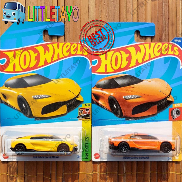 Hotwheels KOENIGSEGG GEMERA 2022 Gray ORANGE 2023 Yellow - FIRST ...