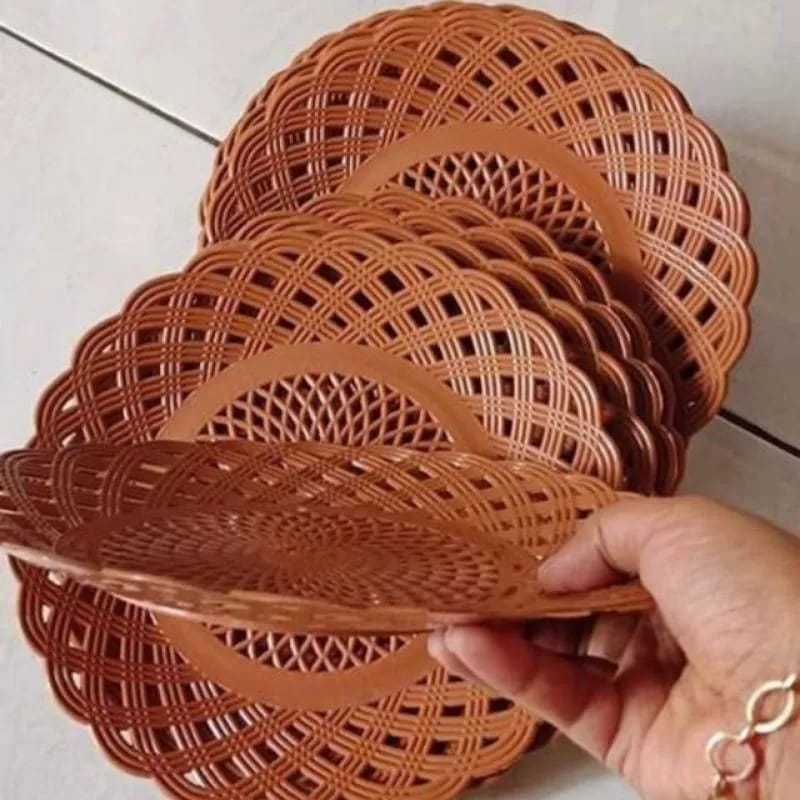 Dozens of Plastic Rattan Plates | Shopee Philippines