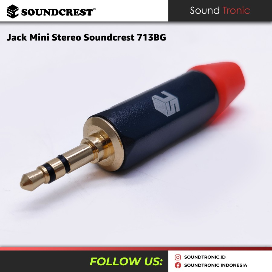 3.5mm SOUNDCREST GCD-713 BG Gold Plating Stereo Mini Jack | Shopee ...