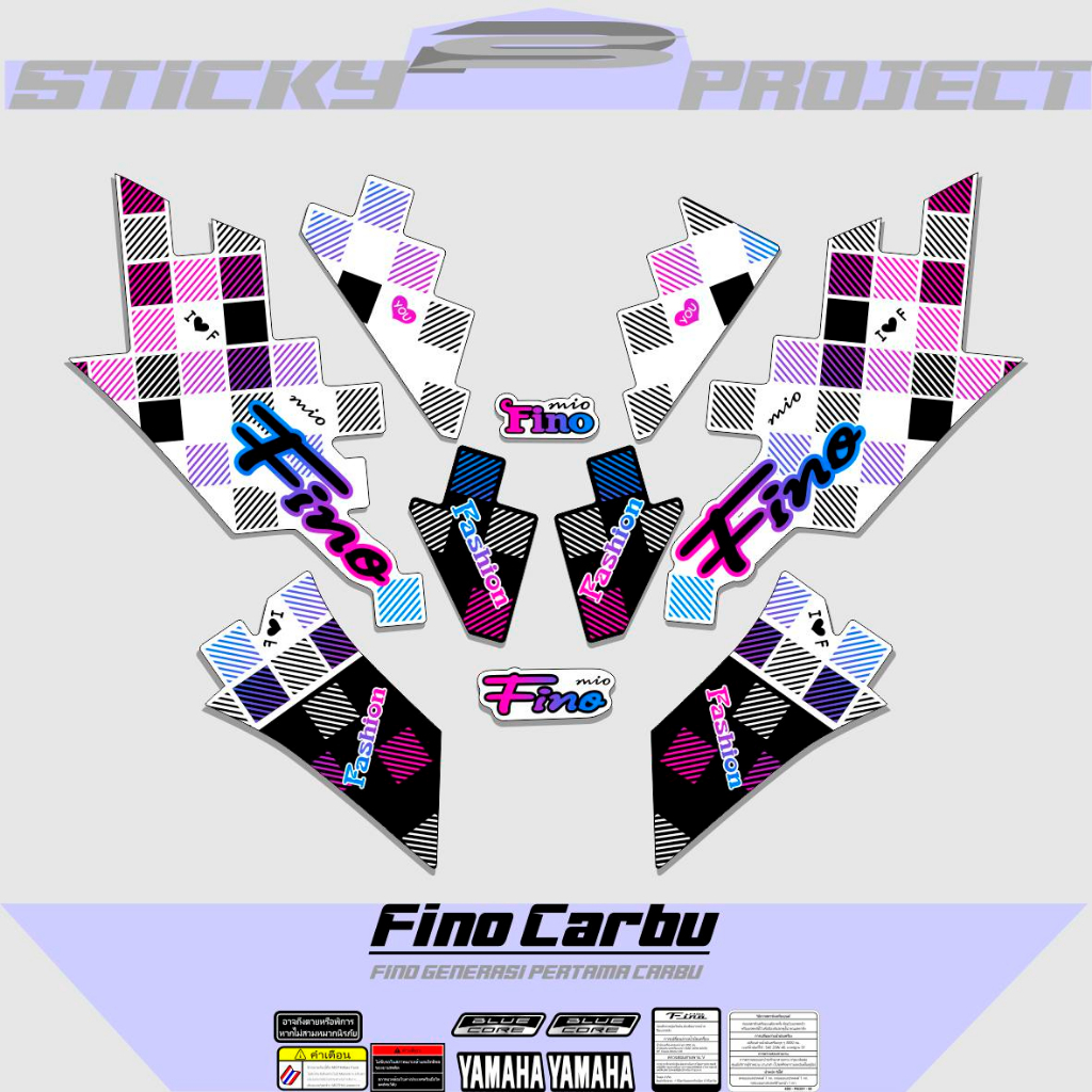 Stripping FINO Carb MOTIF 24/FINO LAMA// FINO Carb Sticker/FINO Carb