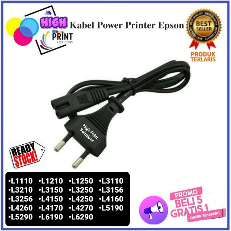 Epson Printer Power Cable L1110 L1210 L3110 L3210 L3150 L3250 L4150