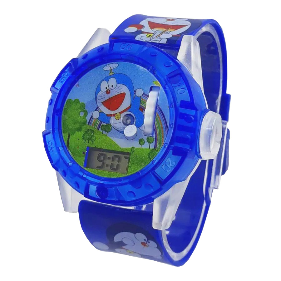 Cheapest Cute Doraemon Character Laser LED Projector Watch for Boys ...