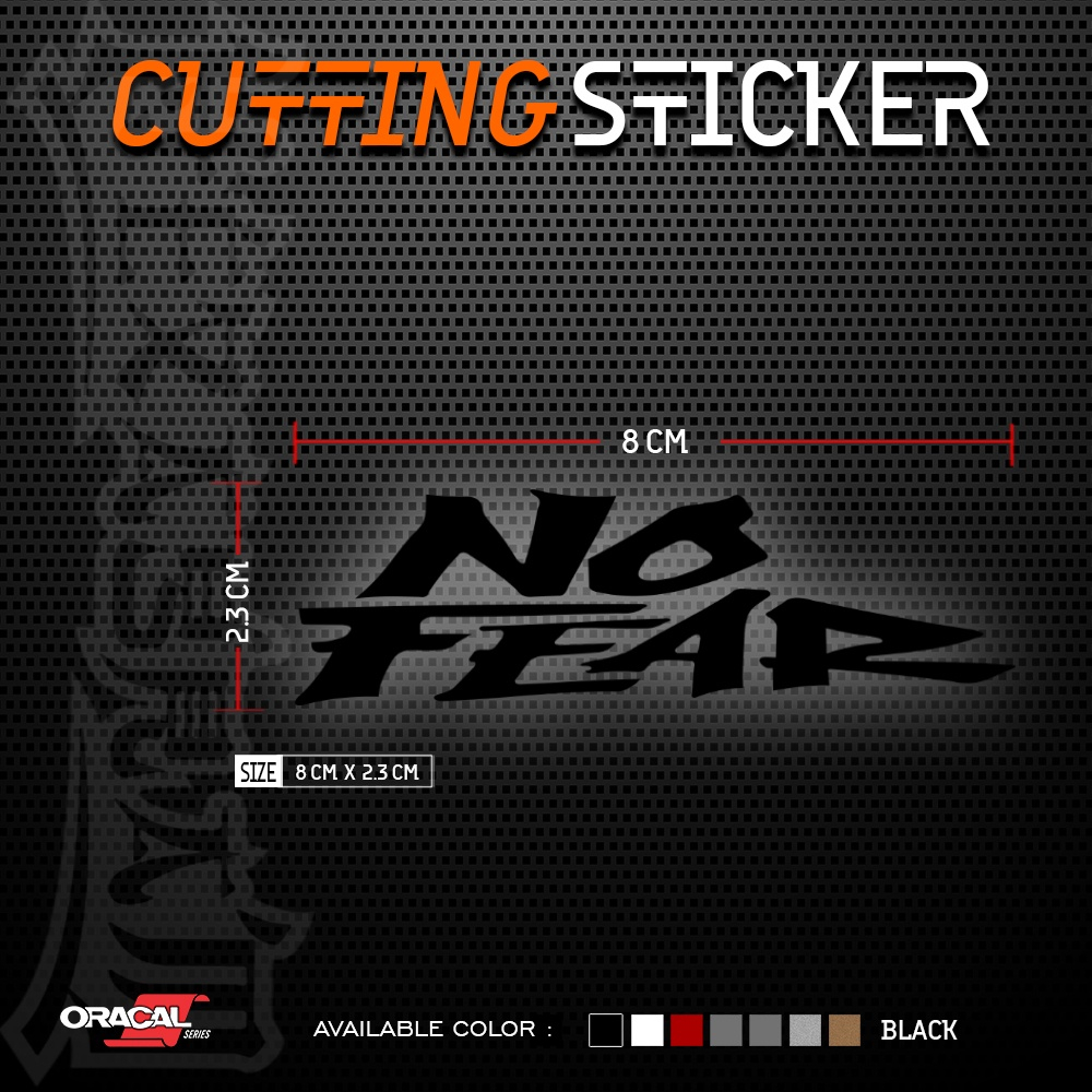 Cutting Sticker No Fear logo Text 01 | No Fear Logo Writing Cutting ...
