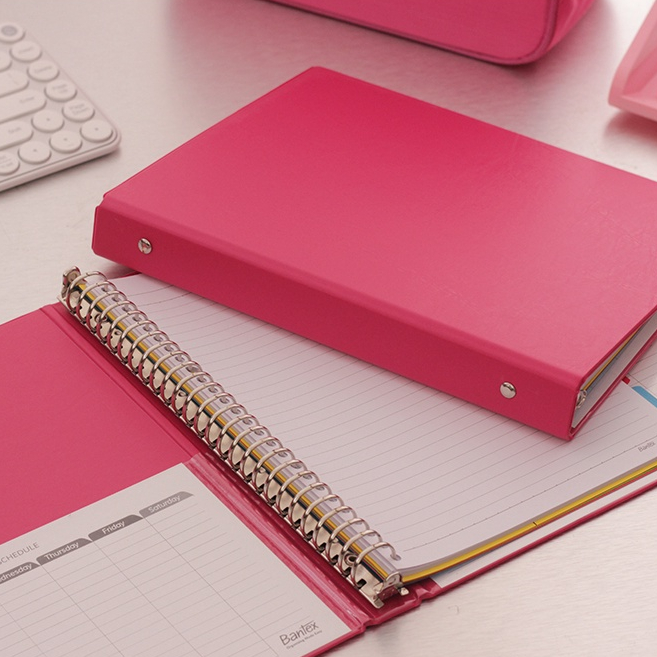 Bantex Binder Plain B5 26 Ring Pink Multiring Binder | Shopee Philippines