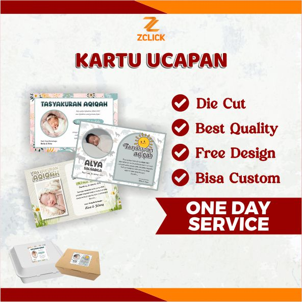 Greeting Card/AQIQAH Baby Birth/Print Card/LABEL Card/Cheapest/ HAMPERS
