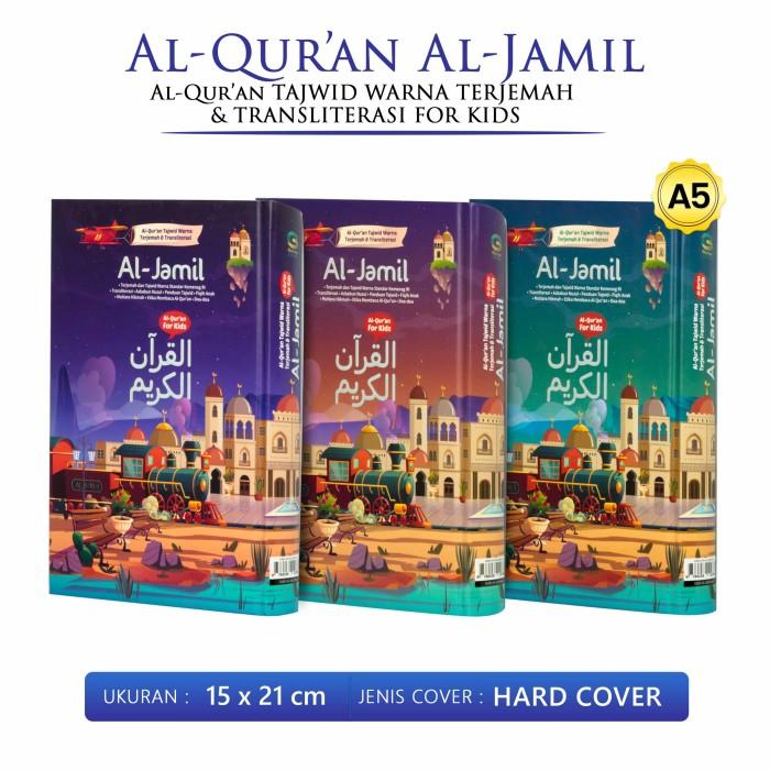 Can Print Name - A5 Al Quran For Kids Tajwid Color Translation And ...