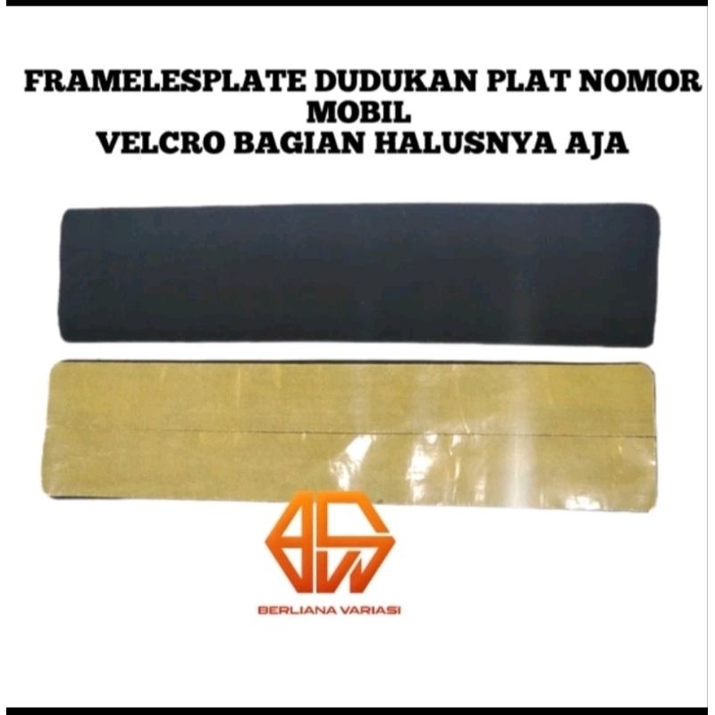 Velcro frameless velcro Car Number Plate Holder Adhesive loop tape, The