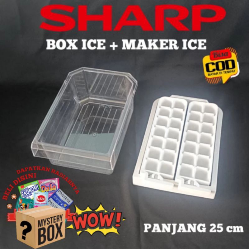 SHARP 2-Door Refrigerator Ice Container at Freezer Maker, Pinakamamura ...