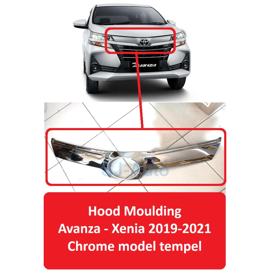 MESIN Avanza Xenia Hood Molding 20192021 Outboard model JSL Lis Avanza